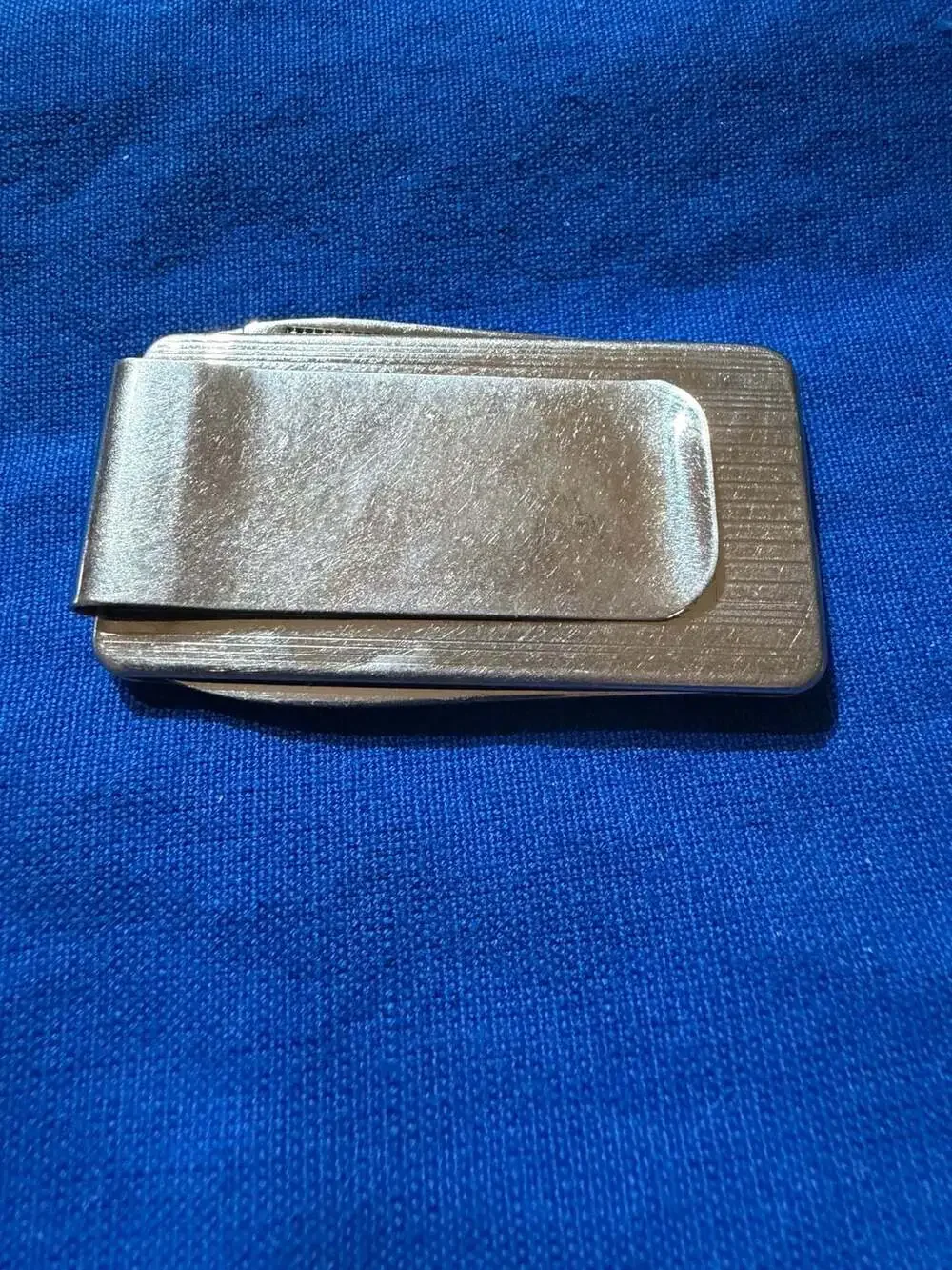 Vintage Airplane Motif Pocket Knife Money Clip